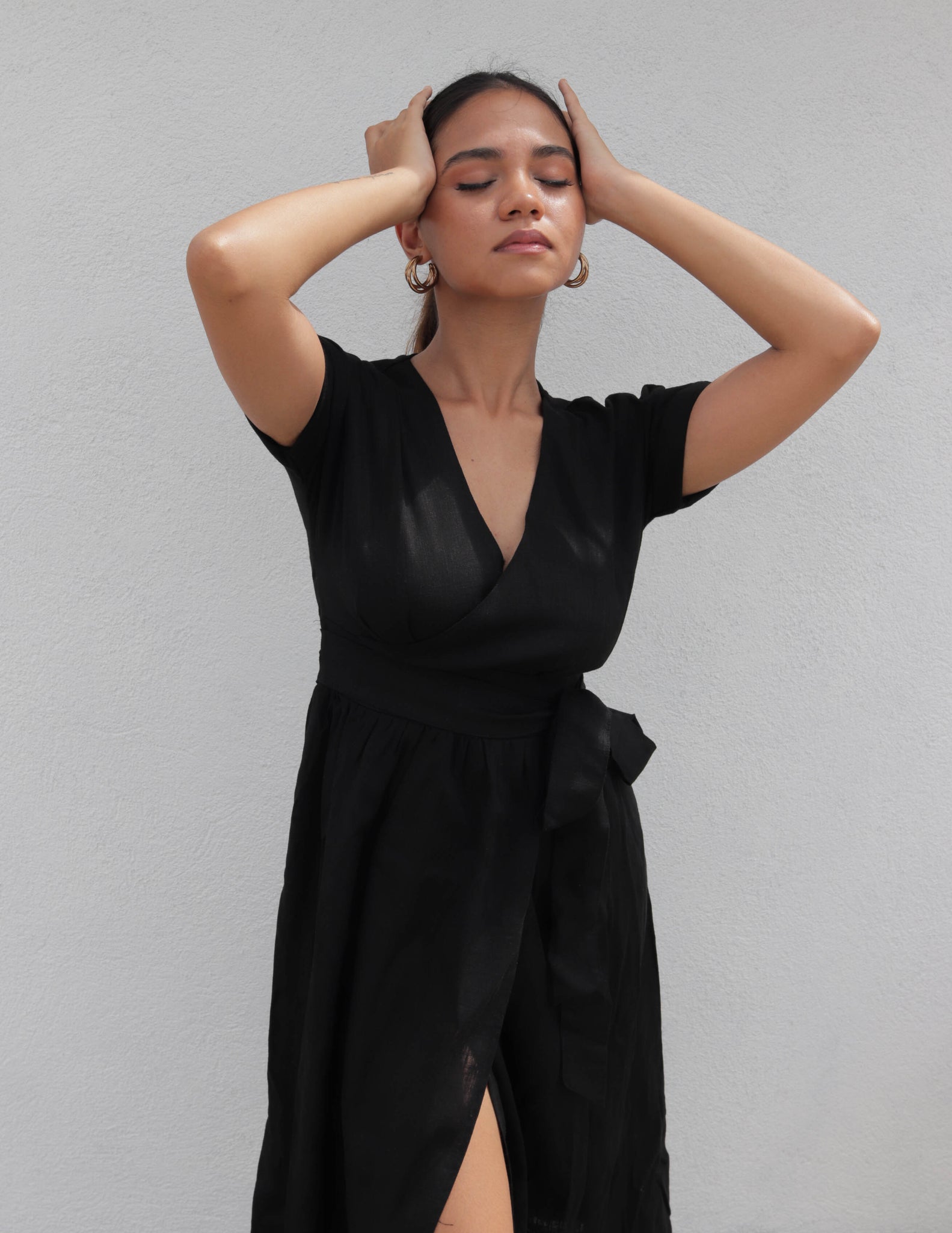 Asahi Wrap Dress – Ceylon Threads